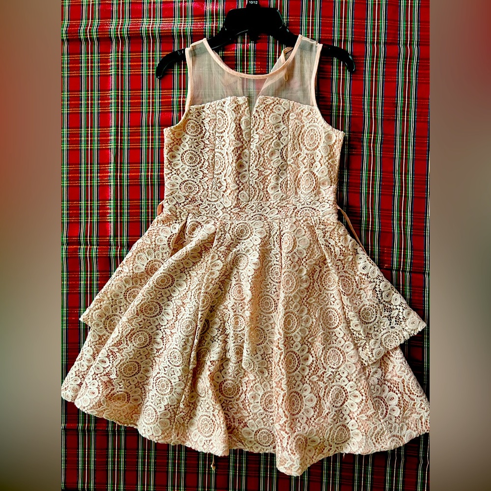 Pink party dress girls size 12